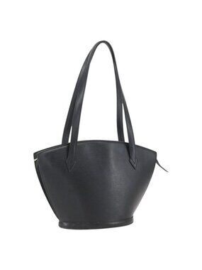 Authentic LOUIS VUITTON Epi Saint Jacques Powanie Long Bag Black M52332 LV